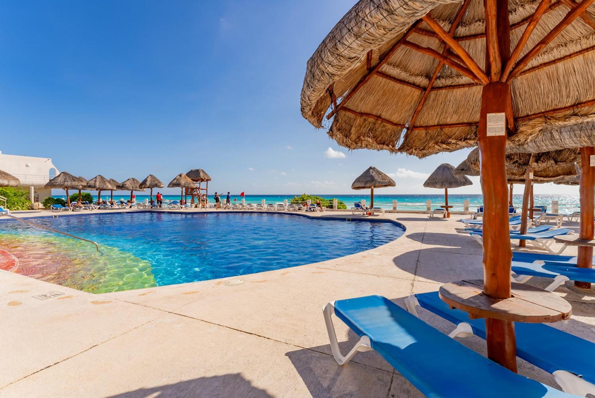 Amazing Caribbean Ocean View At Villas Marlin In Cancún Exteriör bild