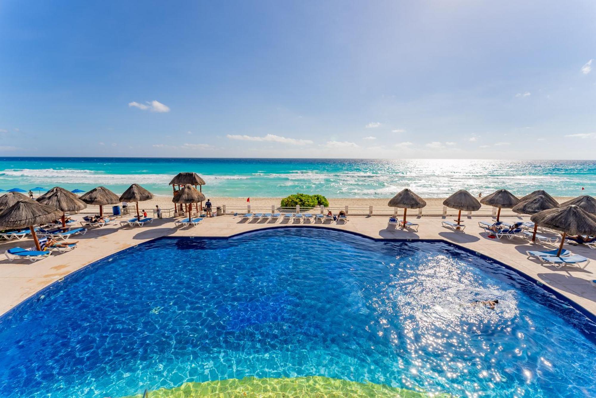 Amazing Caribbean Ocean View At Villas Marlin In Cancún Exteriör bild