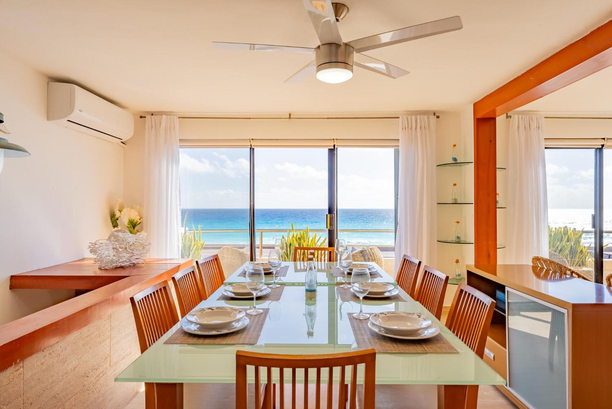 Amazing Caribbean Ocean View At Villas Marlin In Cancún Exteriör bild
