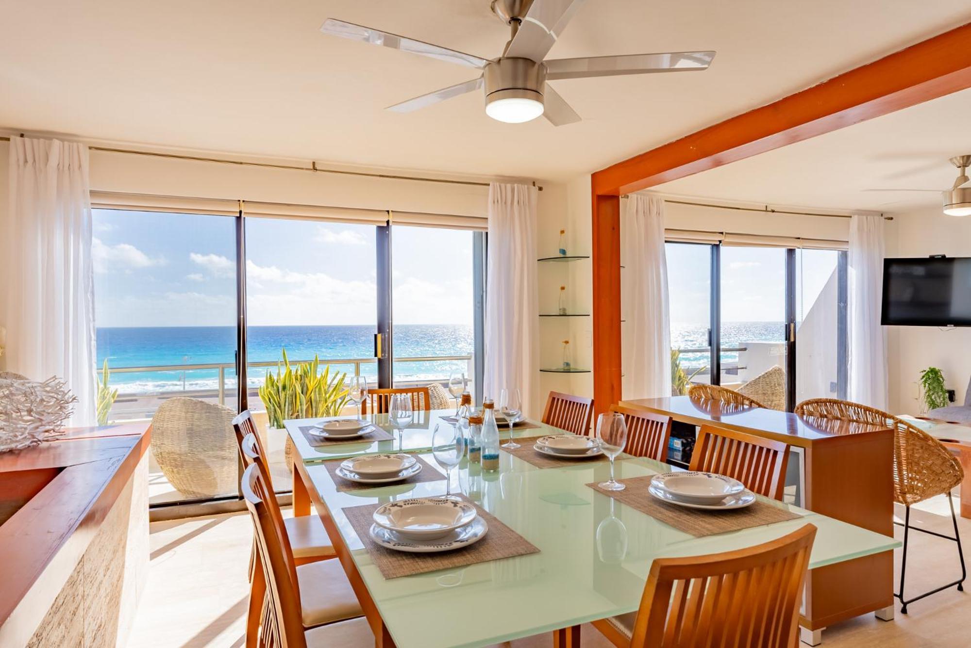 Amazing Caribbean Ocean View At Villas Marlin In Cancún Exteriör bild